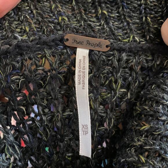 Free People Dylan Tweed Turtleneck Sweater XS - Picture 6 of 6